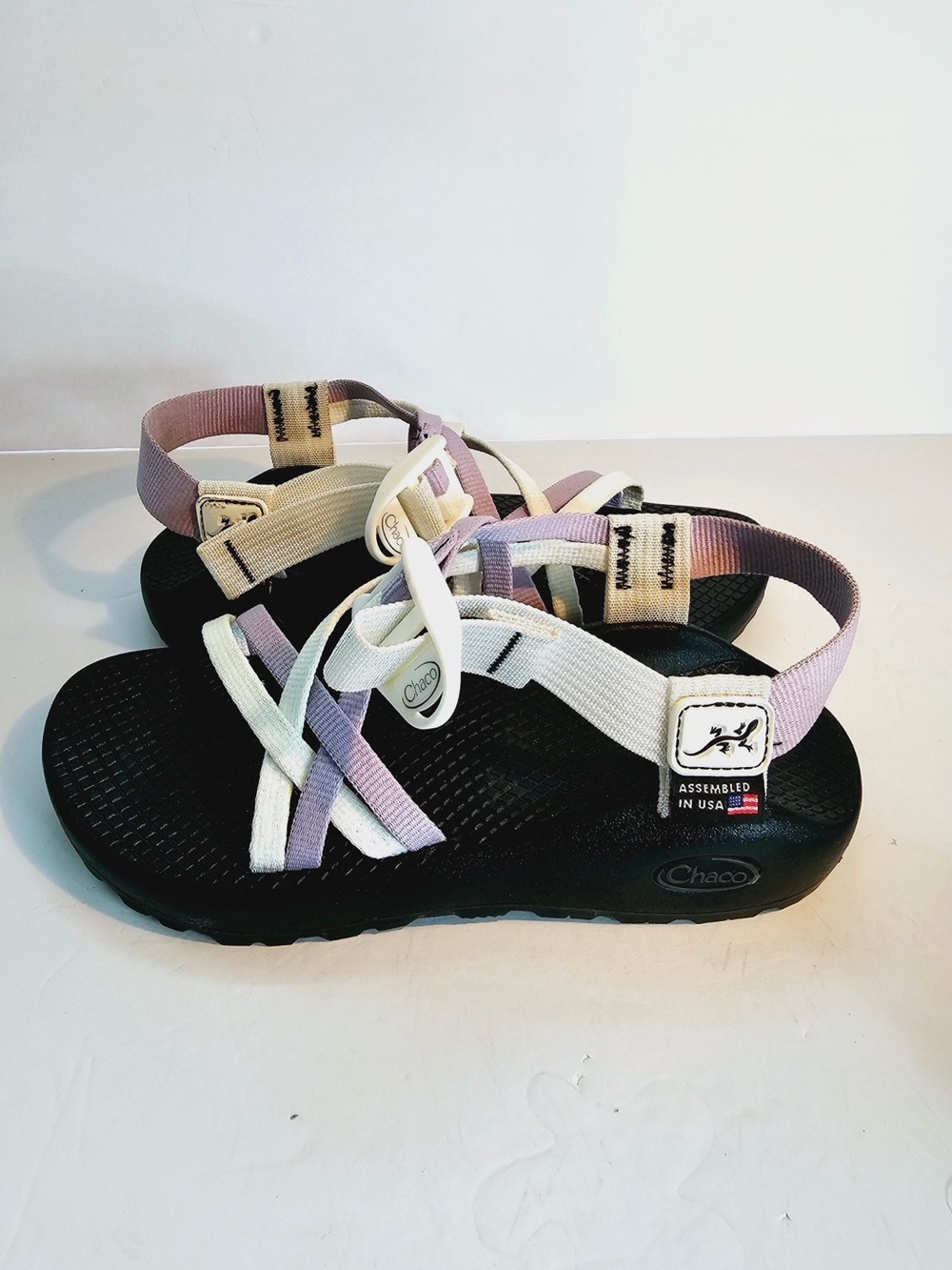 Chaco Women's Strappy Sandals - Lilac & Cream - Picture 7 of 9